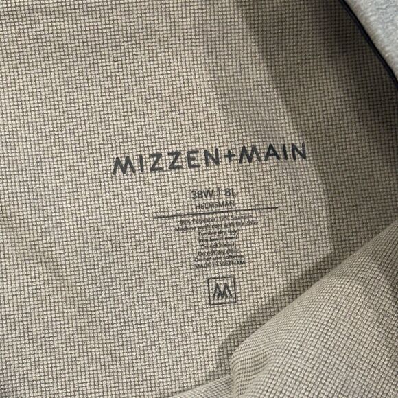 Mizzen Main Shorts Mens 38x8 Grey Helmsman Performance Golf Stretch Chino Casual - Picture 3 of 4